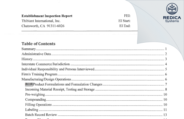 EIR - kdc/one Chatsworth, Inc. [Chatsworth California / United States of America] - Download PDF - Redica Systems