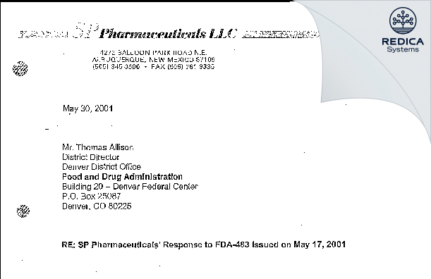 FDA 483 Response - Curia New Mexico, LLC [Mexico / United States of America] - Download PDF - Redica Systems