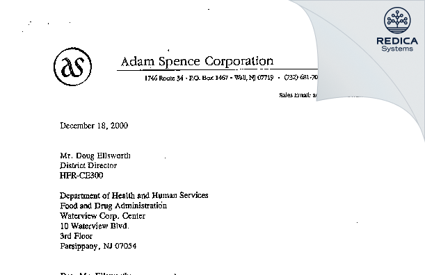 FDA 483 Response - W.L. Gore & Associates, Inc. [Wall / United States of America] - Download PDF - Redica Systems