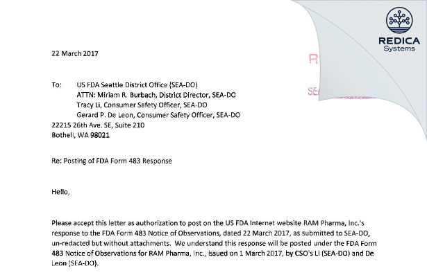 FDA 483 Response - Compound Preferred LLC [Idaho Falls / United States of America] - Download PDF - Redica Systems