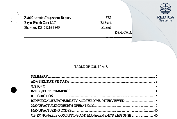 EIR - TriRx Shawnee LLC [Shawnee / United States of America] - Download PDF - Redica Systems