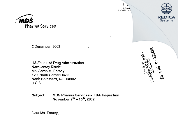 FDA 483 Response - Gaetano Morelli, M.D. [St. Laurent / Canada] - Download PDF - Redica Systems