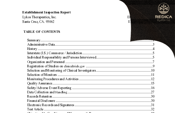 EIR - Maps Public Benefit Corporation [Santa Cruz / United States of America] - Download PDF - Redica Systems