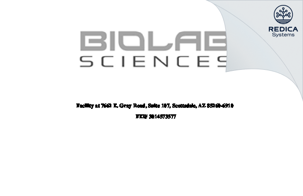 FDA 483 Response - BLS Labs, LLC [Scottsdale / United States of America] - Download PDF - Redica Systems