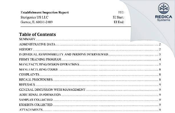 EIR - Sterigenics U.S., LLC [Gurnee / United States of America] - Download PDF - Redica Systems